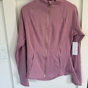 Yogalicious Dusky Mauve Lux Rebel Jacket - Large